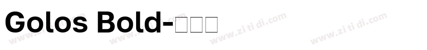 Golos Bold字体转换